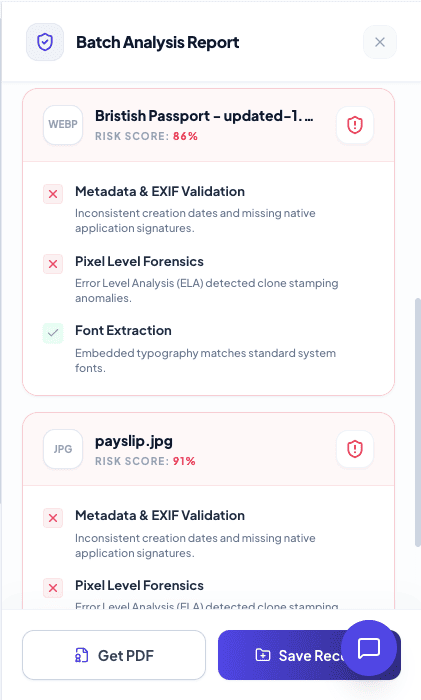 AI Data Scanning Dashboard